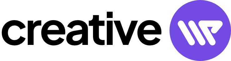 CreativeWP primary logo for light backgrounds